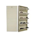 5 Door Wall Mounted Metal Shoe Rack