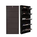 5 Door Wall Mounted Metal Shoe Rack
