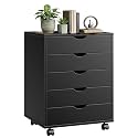 5 Drawers Mobile File Cabinet, Printer Stand Storage Cabinet