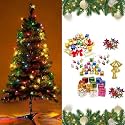 CraftVatika 5 Feet Christmas Tree with 88 Hanging Mini Ornaments Christmas Decoration Items - Xmas Garlands Tree Decoration Items for Home Indoor Outdoor Christmas Gifts (5 Feet)