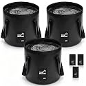5 Gallon 3 Pack Collapsible Bucket,Black