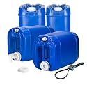 Legacy Food Storage Emergency Water Storage 5 Gallon Water Tank - BPA-Free, Food Grade, Portable, Stackable, Easy Fill - Survival Supply Water Container