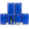 Legacy Food Storage Emergency Water Storage 5 Gallon Water Tank - BPA-Free, Food Grade, Portable, Stackable, Easy Fill - Survival Supply Water Container