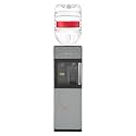 5 Gallon Top Loading Water Cooler Dispenser 110V 425W Freestanding Hot and Cold Water Dispenser for 5 Gallon Bottle with 2 Spouts, Indicators, Cabinet, Detachable Bucket Seat & Drip Tray