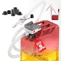 5 GPM Cordless Fuel Transfer Pump with Auto Shut-Off &amp; Beep Alert, Electric Pump for Gasoline/Diesel, Compatible with DeWalt 20V &amp; Milwaukee 18V Batteries, 5 Adapters for Car Truck Boat Motorcycle