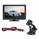 5 Inch Car HD TFT LCD Monitor - Reverse Video Player with 2 Channel AV Input for Rear View Backup Camera - High Resolution Display Screen with Reverse Reference Line for (No Camera)