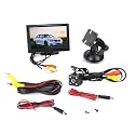 5 Inch Car HD TFT LCD Monitor - Reverse Video Player with 2 Channel AV Input for Rear View Backup Camera - High Resolution Display Screen with Reverse Reference Line for (4LED Waterproof Camera)