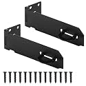 5 Inch Door Lock Hasp Latch, Security Packlock Clasp Hasp Lock Latch, Stainless Steel Gate Lock Hasp for Outdoor Fence Gate,Barn Door, Cabinet, Drawer, Brushed Finish with Screws, 2 Pack
