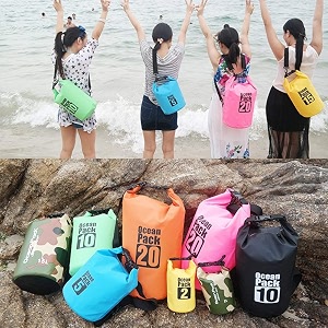5 liter water proof ocean pack dry bag with sholder strap waterproof material for travellingcampinghiking rafting - multi color