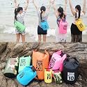 5 Liter Water Proof Ocean Pack Dry Bag with Sholder Strap Waterproof Material for Travelling,Camping,Hiking, Rafting - Multi Color