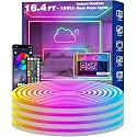 5 Meter Smart RGB Neon LED Strip Lights with App &amp; Remote | Music Sync Rope Light for Room, Gaming, Party, Diwali &amp; Home Decoration Multicolor