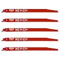 5 Pack 12 Inch 8/14TPI Reciprocating Saw Blades for Diablo Sawzall Blades