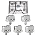 5Pack AEZ73293801 Burner Control Knob Compatible with LG Gas Range