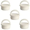 5 Pack Mop Bucket Drain Plug Replacement Sink Hole Stopper with Grips End Cap Cover for Mop and Bucket with Wringer Set Commercial Mop Bucket Spin Mop System Flat Squeeze Mop 19mm 3/4 Inch