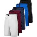 5 Pack Boys' Mesh Athletic Shorts Basketball Kids Soccer Sports Pockets