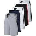 5 Pack Boys' Mesh Athletic Shorts Basketball Kids Soccer Sports Pockets