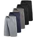 5 Pack Boys' Mesh Athletic Shorts Basketball Kids Soccer Sports Pockets