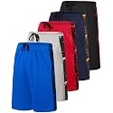 5 Pack Boys' Mesh Athletic Shorts Basketball Kids Soccer Sports Pockets