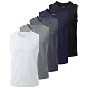 5 Pack Boys' Mesh Tank Tops Dry Fit Athletic Sleeveless Shirts Teen Kids