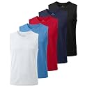 5 Pack Boys' Mesh Tank Tops Dry Fit Athletic Sleeveless Shirts Teen Kids