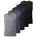 5 Pack Boys' Mesh Tank Tops Dry Fit Athletic Sleeveless Shirts Teen Kids