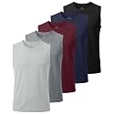 5 Pack Boys' Mesh Tank Tops Dry Fit Athletic Sleeveless Shirts Teen Kids