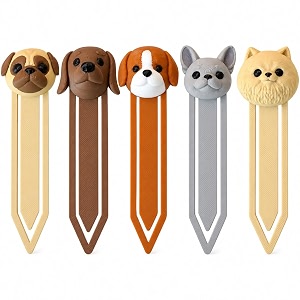 5 Pack Cute Dog Bookmarks Unique 3D