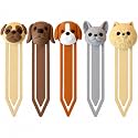 5 Pack Cute Dog Bookmarks Unique 3D