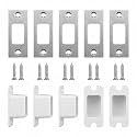 5 Pack Deadbolt Strike Plate, Stainless Steel Door Strike Plate, 2-3/4"
