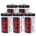 5 Packs EVE ER14250 1/2AA 3.6V Battery 1200mAh LS14250 14250 Battery Non-Rechargeable