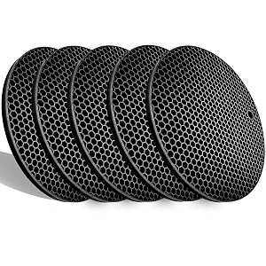 5 pack extra thick silicone trivets heat resistant pot holder and oven mittstrivets for hot dishesnonslip insulation honeycomb rubber hot pads for countertopmulti-purpose amp flexible matsbk