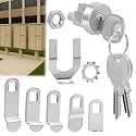 5 Pack L-1172C Mailbox Lock Replacement Includes 3 Keys Per Lock& 5 Locking Plates – C9100 National Standard Key Lock for Cluster Boxes,90° Clockwise Rotation