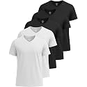 5 Pack Men's Dry Fit V Neck Workout T Shirts Athletic Gym Fitness Tees