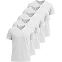 5 Pack Men's Dry Fit V Neck Workout T Shirts Athletic Gym Fitness Tees