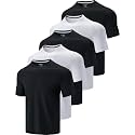 5 Pack Mens Active Quick Dry Crew