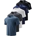 5 Pack Mens Active Quick Dry Crew