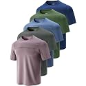 5 Pack Mens Active Quick Dry Crew