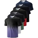 5 Pack Mens Active Quick Dry Crew