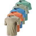 5 Pack Mens Active Quick Dry Crew