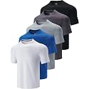 5 Pack Mens Active Quick Dry Crew
