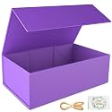 RYDDOY Purple Gift Box, 9.5x6x3'' Gift Boxes with Lids for Presents