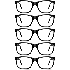 5 Pack Reading Glasses for Women Men