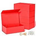 RYDDOY 5 Pack Red Gift Box, 9.5x6x3'' Gift Boxes with Lids for Presents