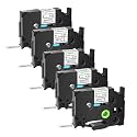 5 Pack TZe-S221 Compatible for Brother P-Touch Extra Strength Label Tape