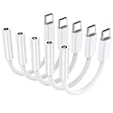 5 Pack USB C to 3.5mm Audio Headphone Adapter, Type C to Headphone Aux Jack Dongle Compatible with iPhone 17/16/15, iPad Pro, Samsung Galaxy S25 S24 S23 Ultra, Pixel 10/9/8