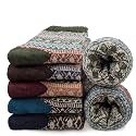 5 Pairs Womens Winter Warm Knit Wool Casual Crew Socks, Multi-color