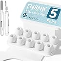 5 Pairs Replacement Ear Tips for AirPods Pro 3(Medium-White)