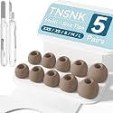 5 Pairs Replacement Ear Tips for AirPods Pro 3(Brown)