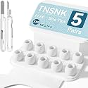 5 Pairs Replacement Ear Tips for AirPods Pro 3(White)