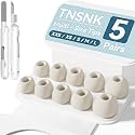 5 Pairs Replacement Ear Tips for AirPods Pro 3(White)